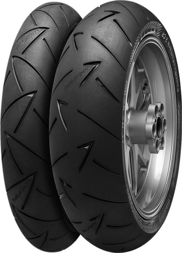 Continental ContiRoad Attack 2 CR 18" motorcycle racing tyres. UK