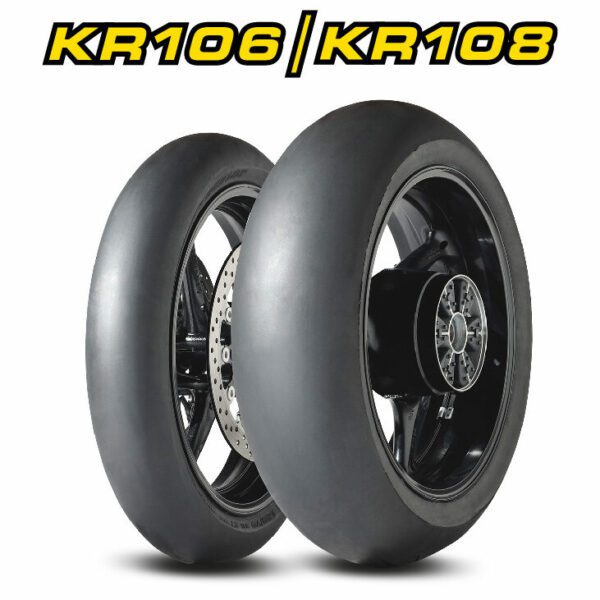 Dunlop KR106 + KR108 Racing Slicks TTwinning motorcycle racing tyres
