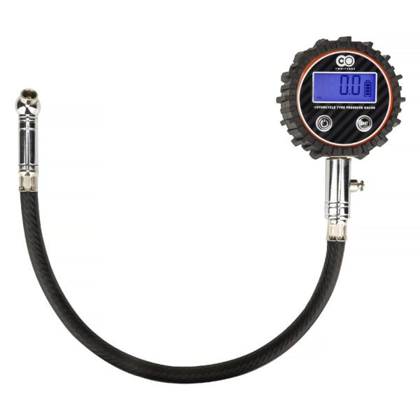 Two Tyres Deluxe Digital Motorcycle Tyre Pressure Gauge FAST UK DELIVERY