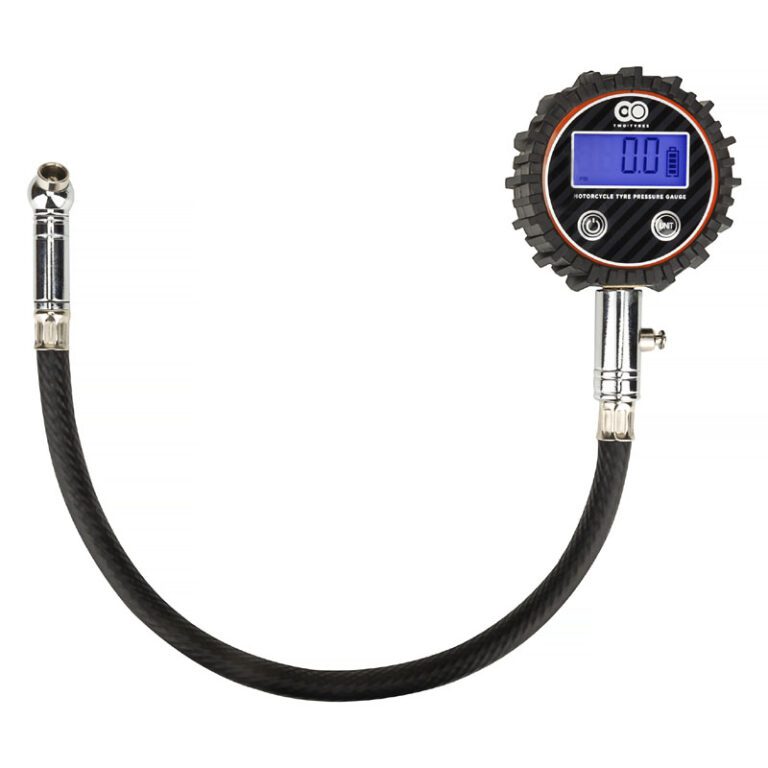 Two Tyres Deluxe Digital Motorcycle Tyre Pressure Gauge FAST UK DELIVERY