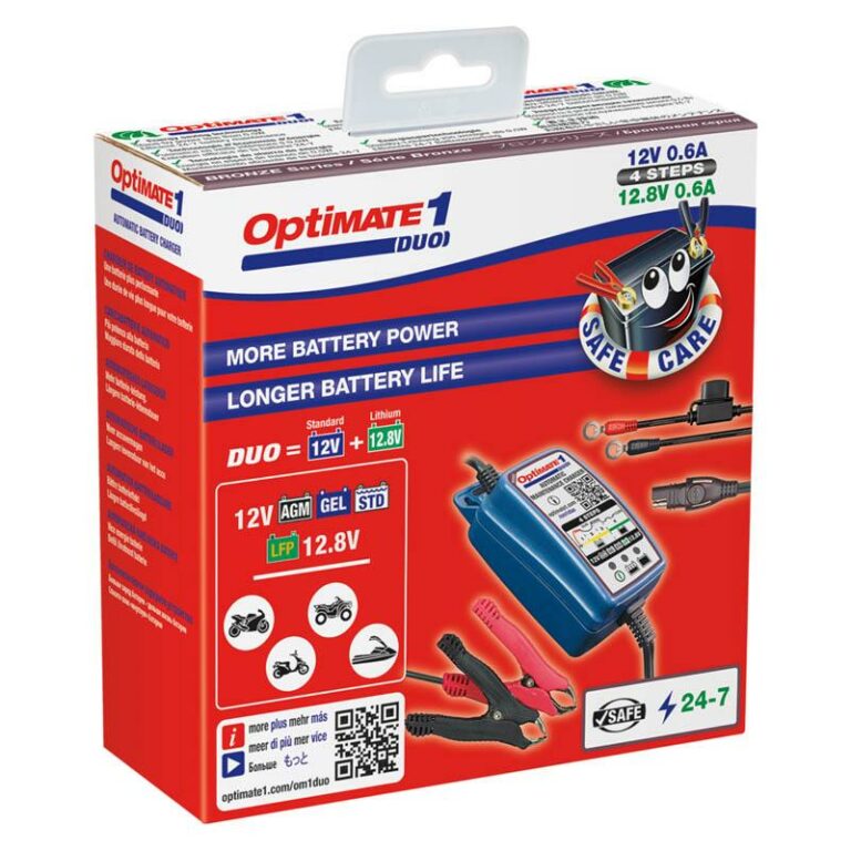 OptiMate 1 Duo 12v Motorcycle Battery Trickle Charger FAST UK DELIVERY