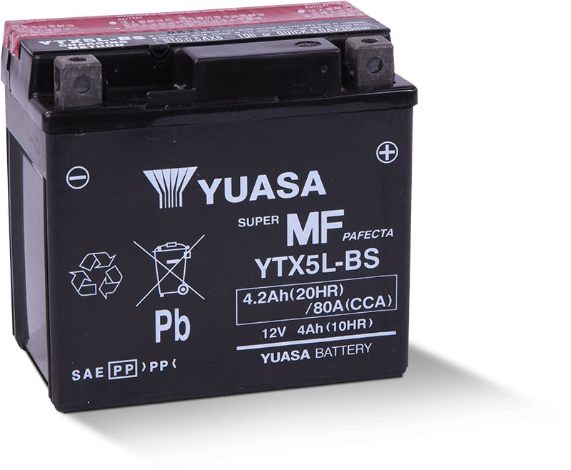 YTX5L-BS Yuasa Sealed Lead Acid Motorcycle Battery Preview