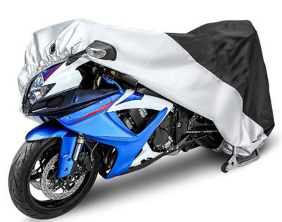 Downhill Motorcycle Cover Outdoor Waterproof Motorcycle Cover Motorcycle Full Cover Accessories With Storage Bag Universal Foldable Durable Motorcycle Protective Cover Replacement Black - View #8
