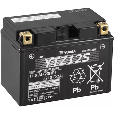 YTZ12S Yuasa Sealed Lead Acid Motorcycle Battery Preview