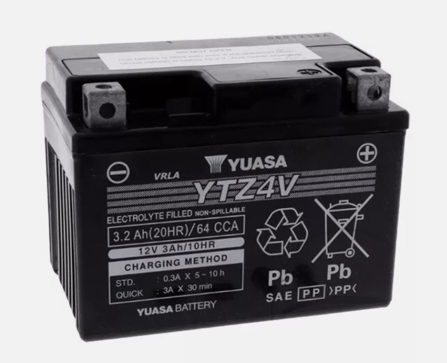 YTZ4V-S Yuasa Sealed Lead Acid Motorcycle Battery Preview