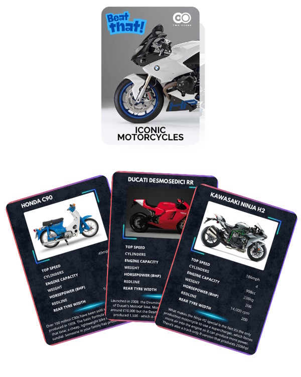 Beat That! Motorcycle Card Game Preview